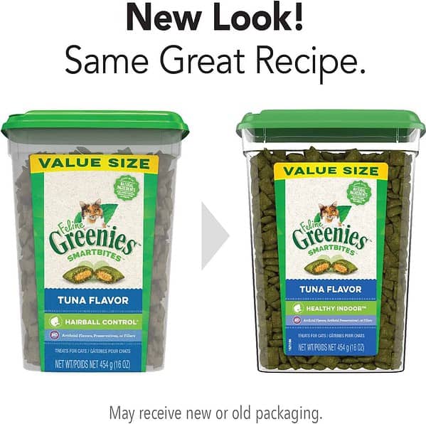 Greenies Smartbites Healthy Indoor Natural Treats for Cats, Tuna Flavor, 16 oz. Tub - Image 7