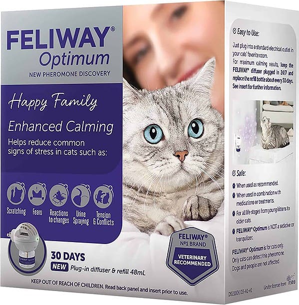 Feliway Optimum Enhanced Calming 30 Day Diffuser for Cats - Image 2