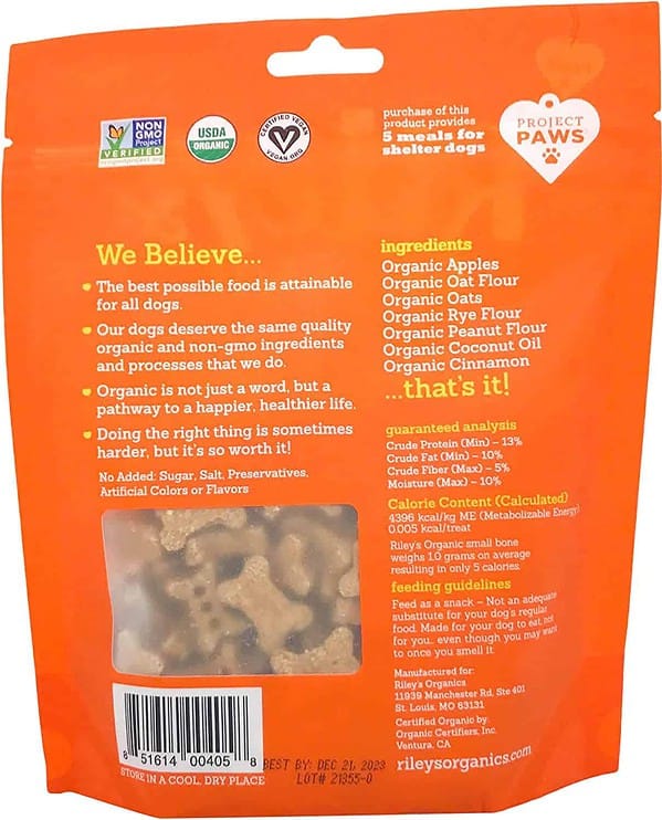Riley's Organic Tasty Apple Recipe, Small Bone - Image 7